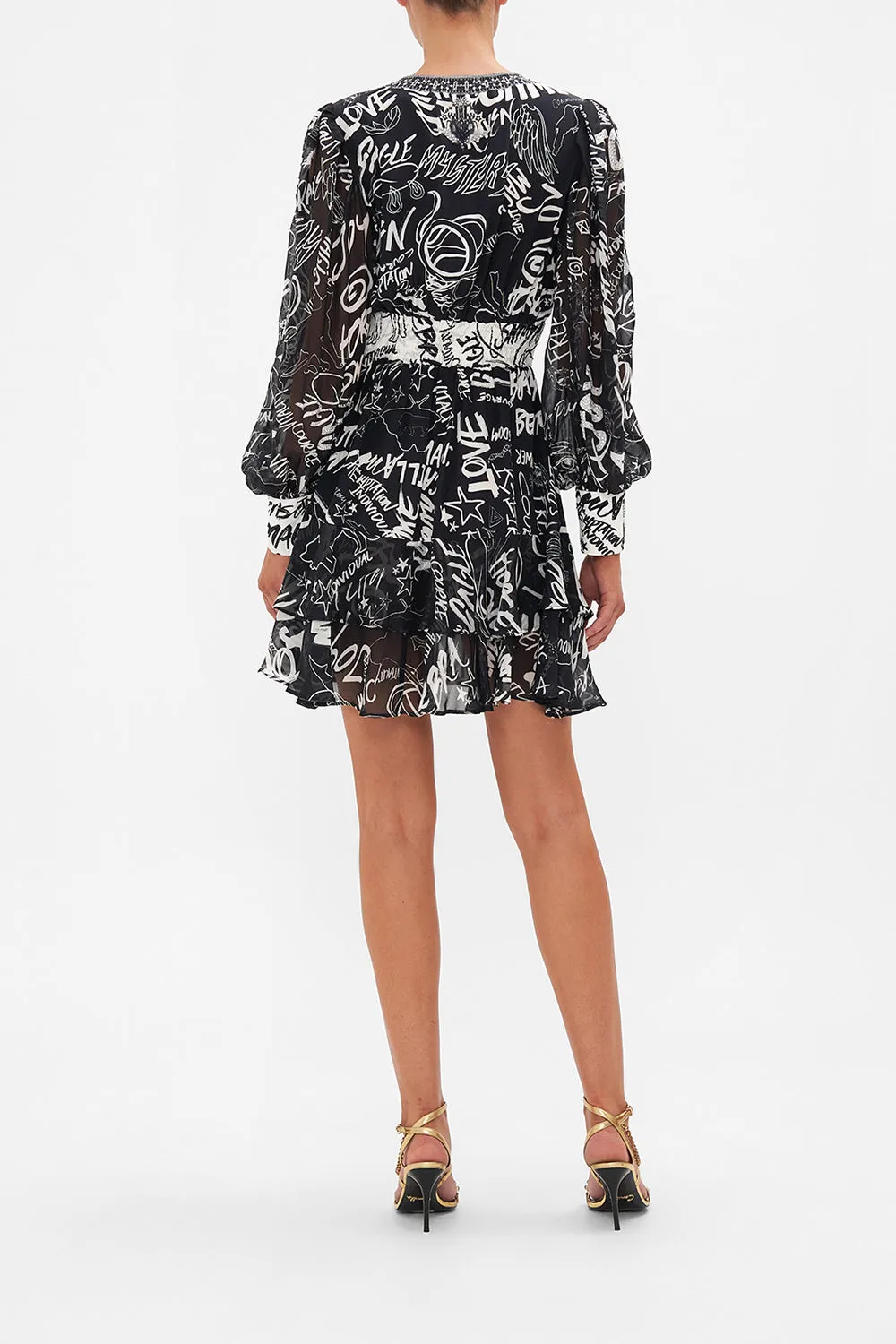 BUTTON FRONT FRILL DRESS SPIRIT SCRIBBLE sold by Camilla product image thumbnail 2