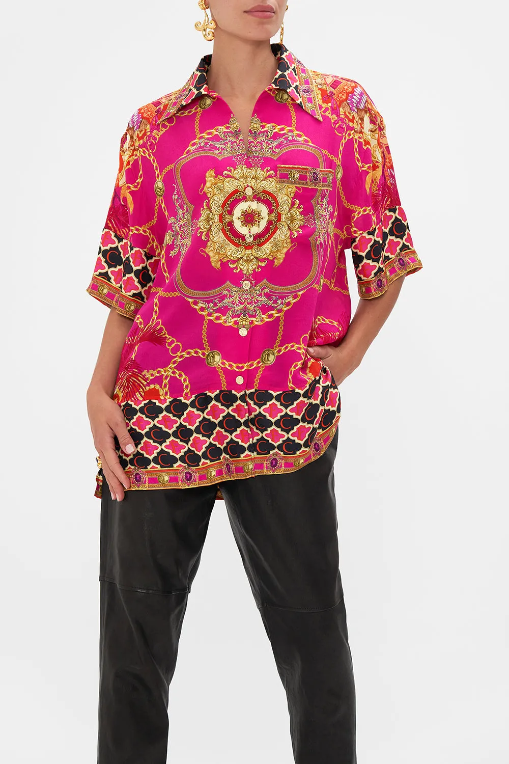 OVERSIZED SHIRT WITH POCKET WILD AND RUNNING sold by Camilla product image thumbnail 5