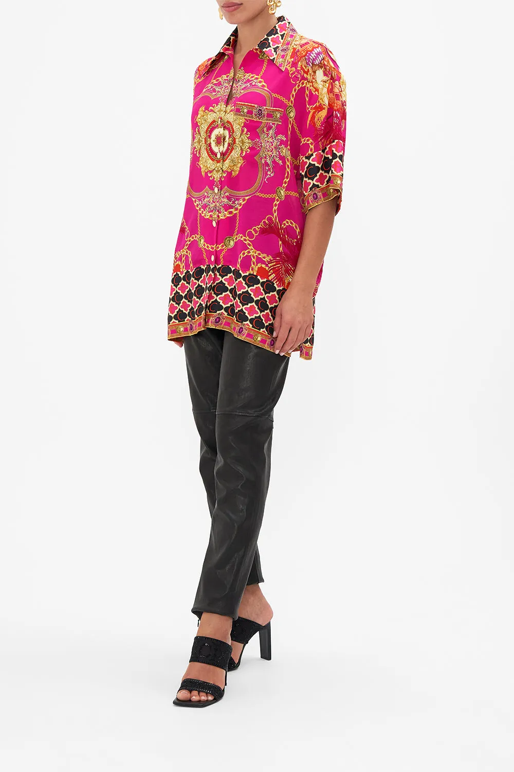 OVERSIZED SHIRT WITH POCKET WILD AND RUNNING sold by Camilla product image thumbnail 3