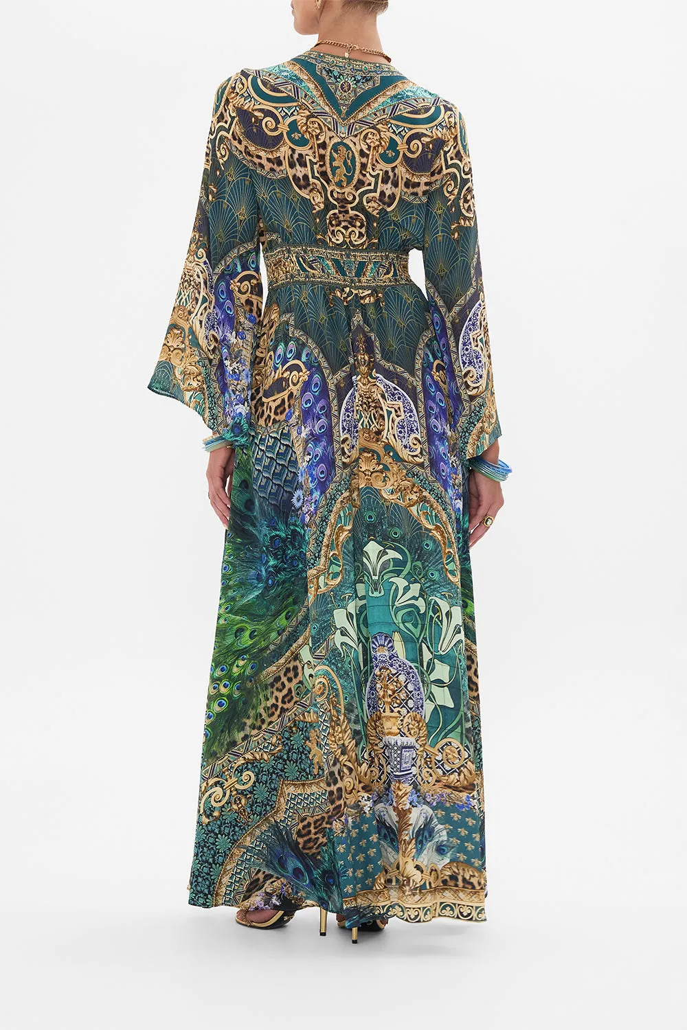 KIMONO SLEEVE DRESS WITH SHIRRING DETAIL FAN DANCE sold by Camilla product image thumbnail 2