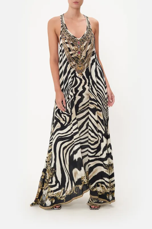 V NECK RACERBACK DRESS EARN YOUR STRIPES sold by Camilla