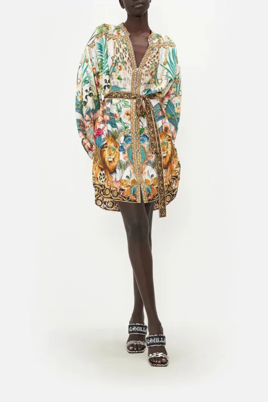 BLOUSON SLEEVE SHIRT DRESS ROYALTY LOYALTY sold by Camilla