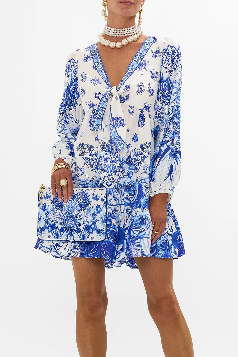 SMALL CANVAS CLUTCH IMMORTAL INK sold by Camilla product image thumbnail 4