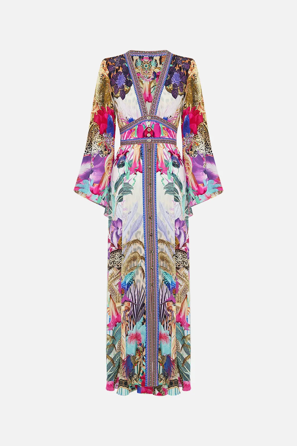 KIMONO SLEEVE DRESS WITH SHIRRING DETAIL MERRY GO ROUND sold by Camilla product image thumbnail 3