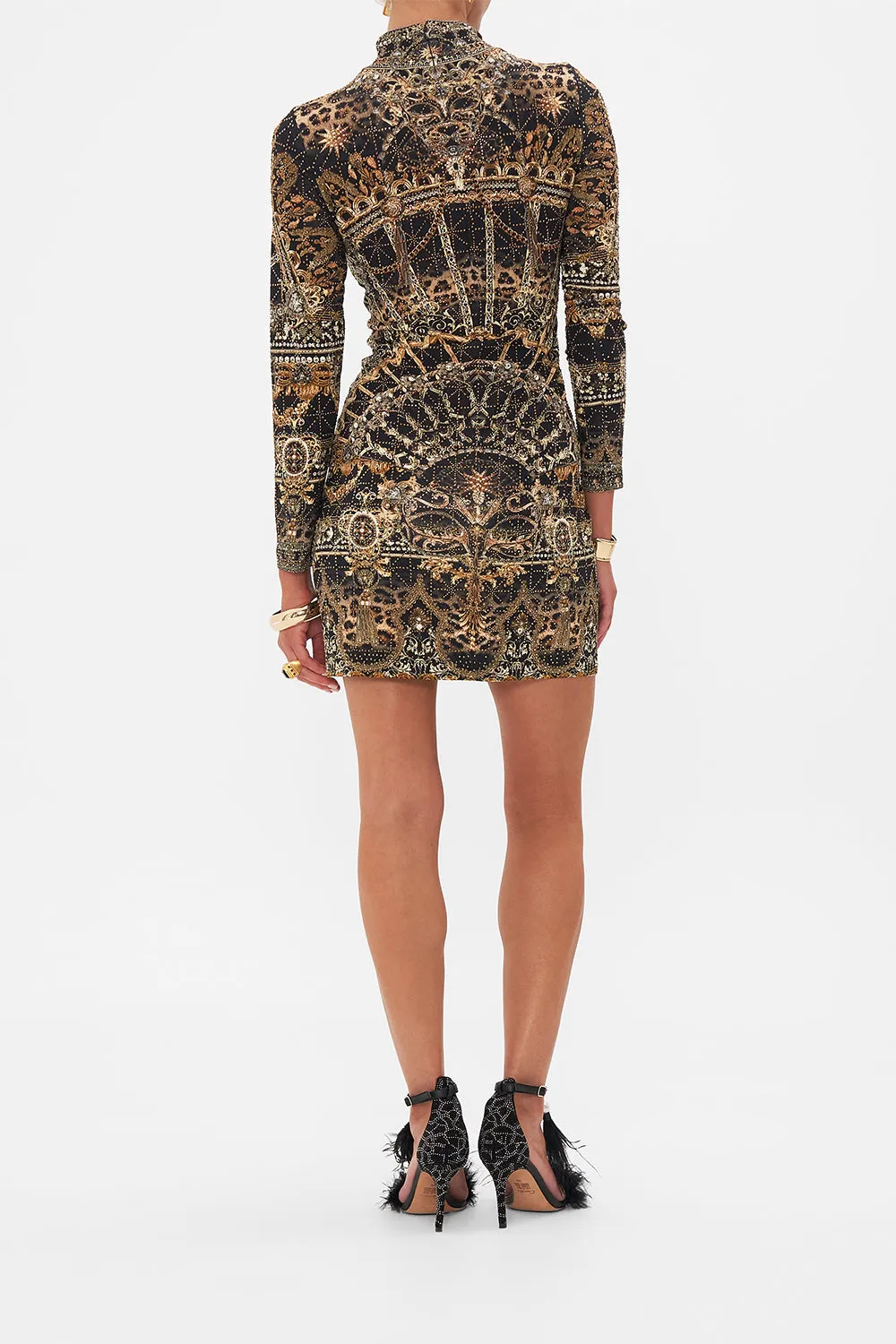 ALL OVER HOTFIX KNIT MINI DRESS MASKED AT MOONLIGHT sold by Camilla product image thumbnail 2