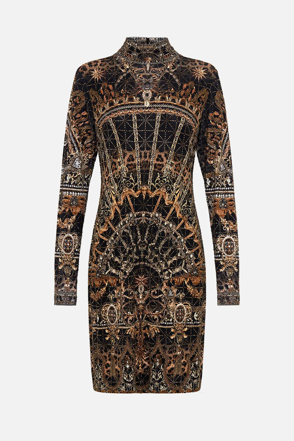 ALL OVER HOTFIX KNIT MINI DRESS MASKED AT MOONLIGHT sold by Camilla product image thumbnail 3