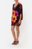 BAT SLEEVE DRESS MIDNIGHT POPPY sold by Camilla
