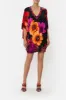 BAT SLEEVE DRESS MIDNIGHT POPPY sold by Camilla