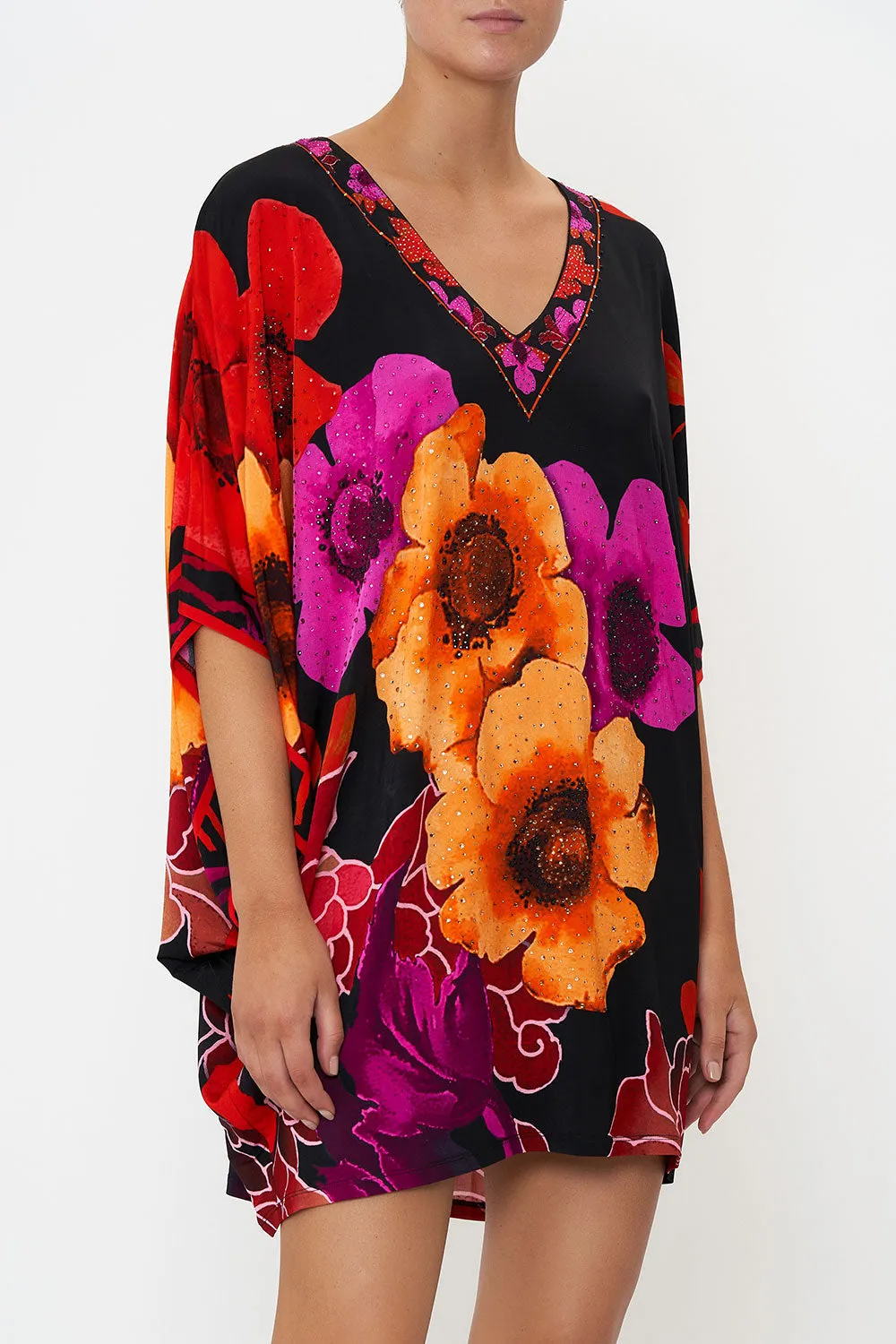 BAT SLEEVE DRESS MIDNIGHT POPPY sold by Camilla product image thumbnail 5