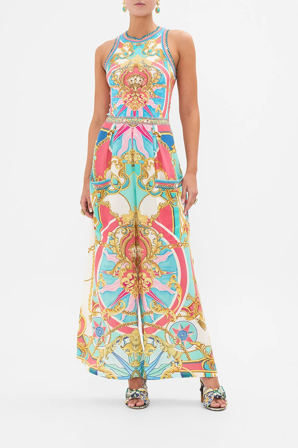 WIDE LEG TROUSER WITH FRONT POCKETS SAIL AWAY WITH ME sold by Camilla