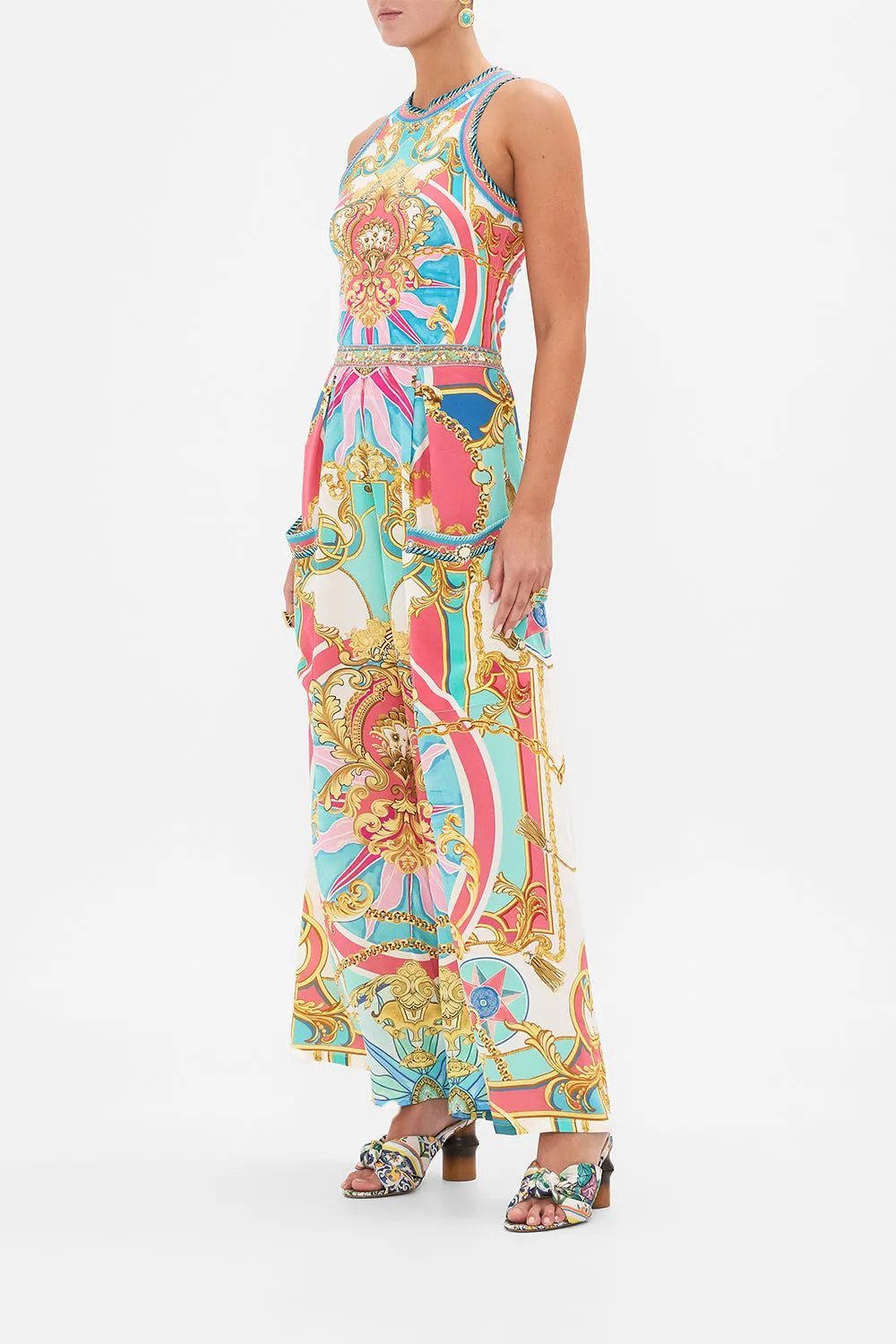 WIDE LEG TROUSER WITH FRONT POCKETS SAIL AWAY WITH ME sold by Camilla product image thumbnail 4