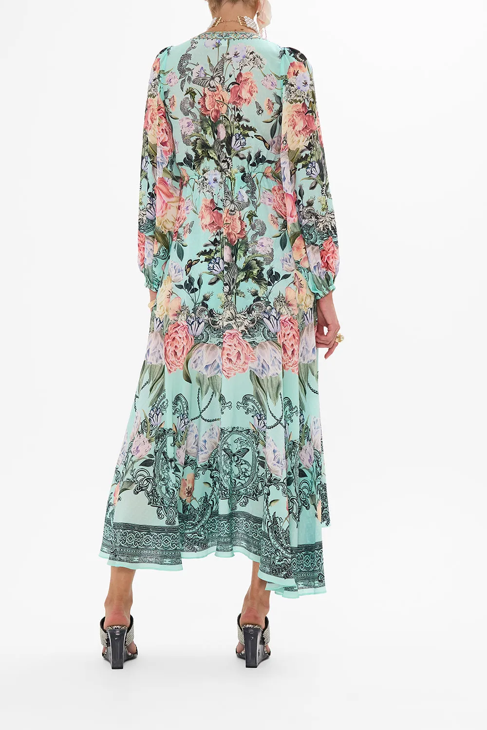 WRAP TIE DRESS WITH BLOUSON SLEEVE PETAL PROMISE LAND sold by Camilla product image thumbnail 2