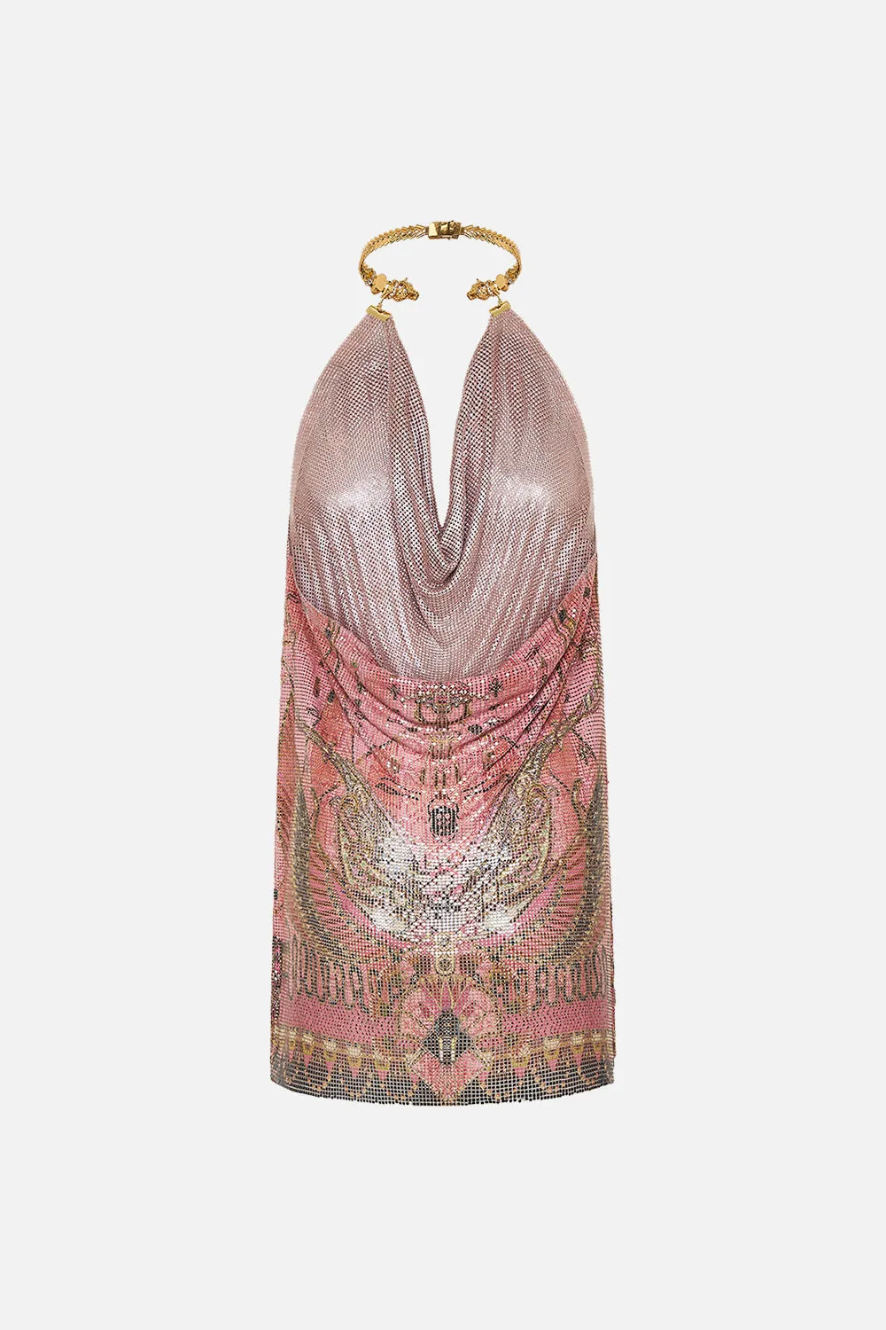 GLOMESH SHORT DRESS WITH NECKPIECE KINGDOM OF HEIROGLYPHS sold by Camilla product image thumbnail 2