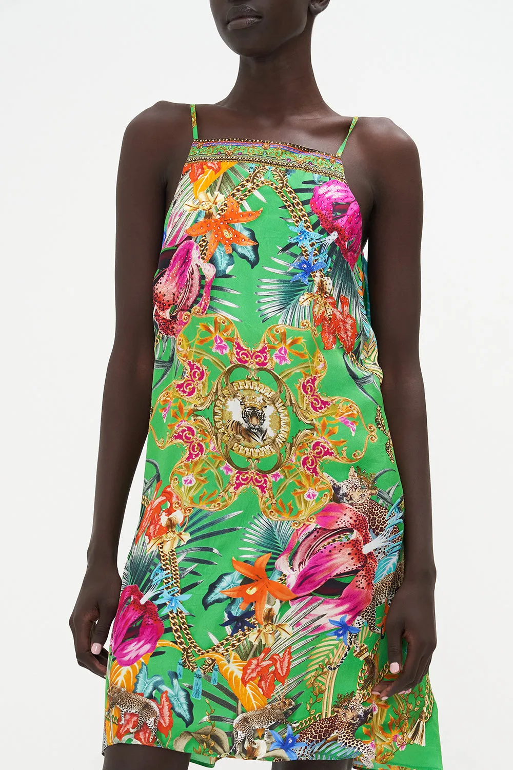 HIGH NECK LOW BACK SHIFT DRESS CURIOUS AND CURIOUSER sold by Camilla product image thumbnail 5