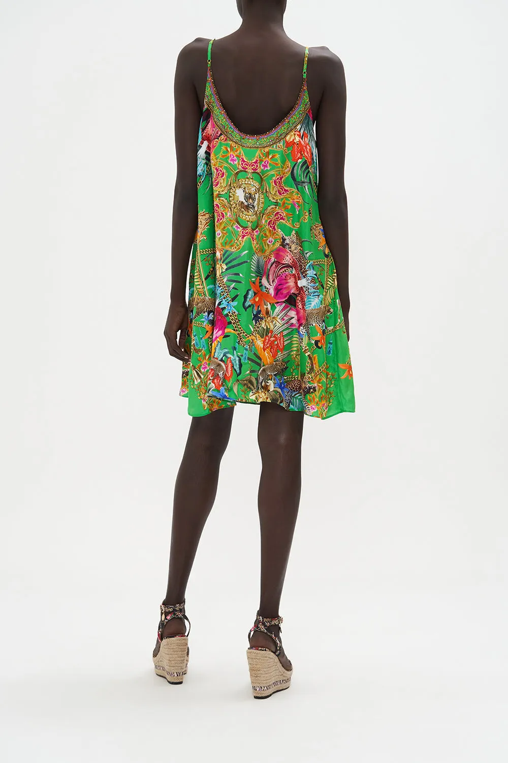 HIGH NECK LOW BACK SHIFT DRESS CURIOUS AND CURIOUSER sold by Camilla product image thumbnail 2