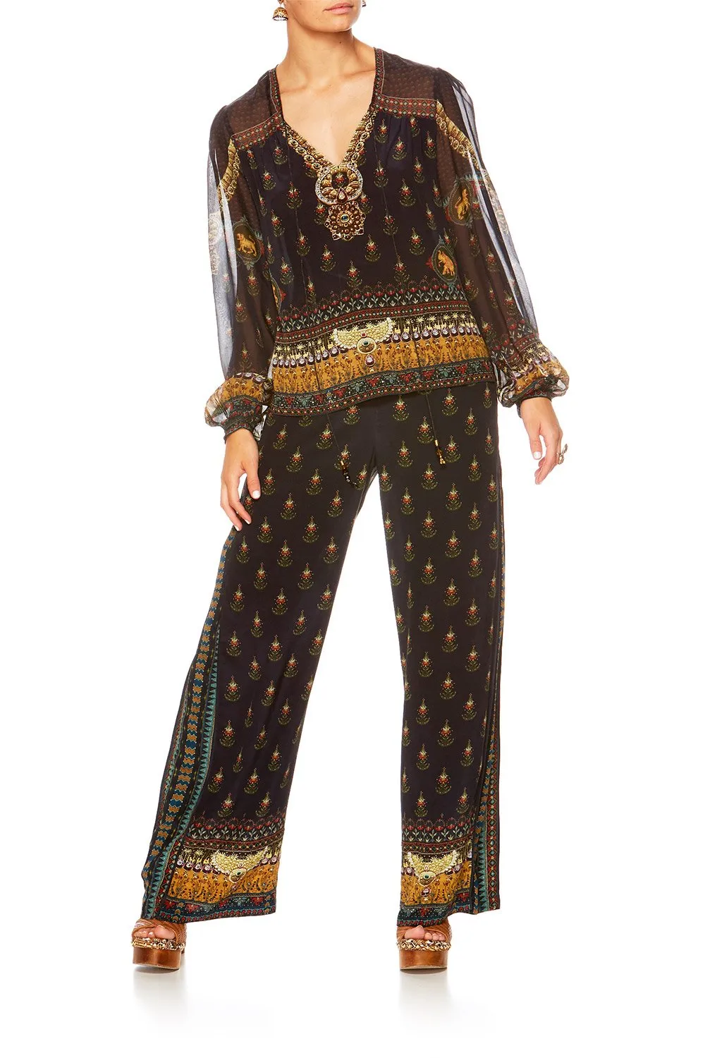 VINTAGE BLOUSE WITH YOKE BLISS OF BOHEMIA sold by Camilla product image thumbnail 4