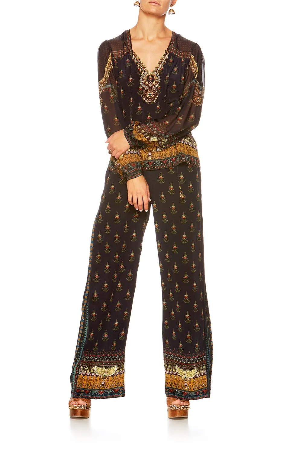 VINTAGE BLOUSE WITH YOKE BLISS OF BOHEMIA sold by Camilla product image thumbnail 5