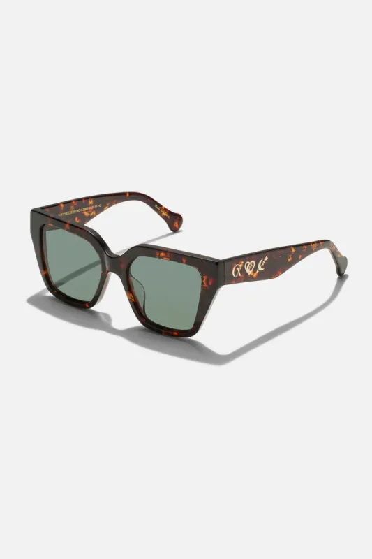 BOTTOMLESS BRUNCH SUNGLASSES DARK TORT MONOGRAM made by Camilla