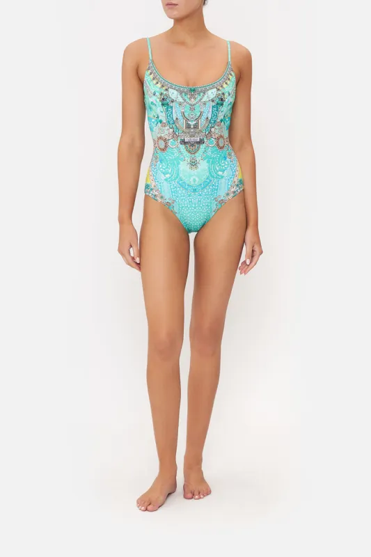 SCOOP NECK ONE PIECE TURN BACK TIME sold by Camilla