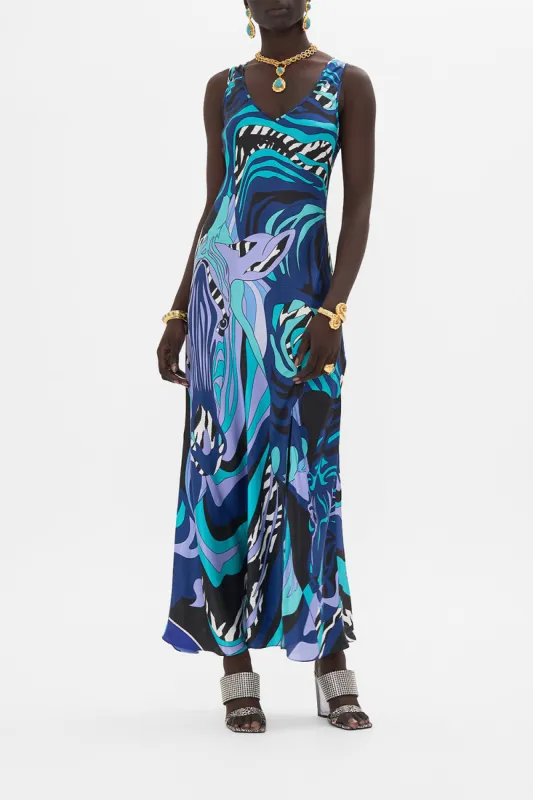 BIAS CUT TANK DRESS VIVIDLY VENICE sold by Camilla