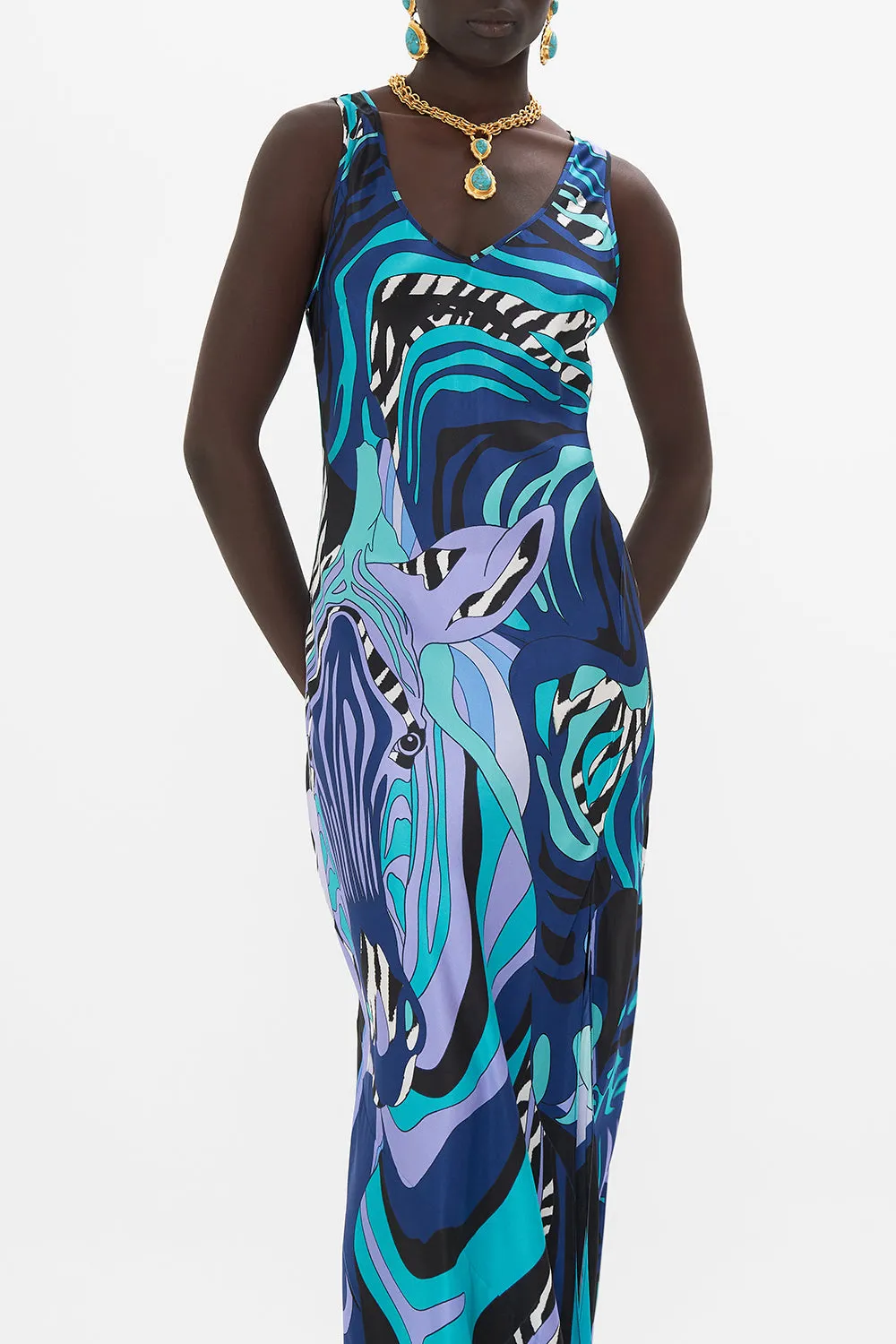 BIAS CUT TANK DRESS VIVIDLY VENICE sold by Camilla product image thumbnail 5