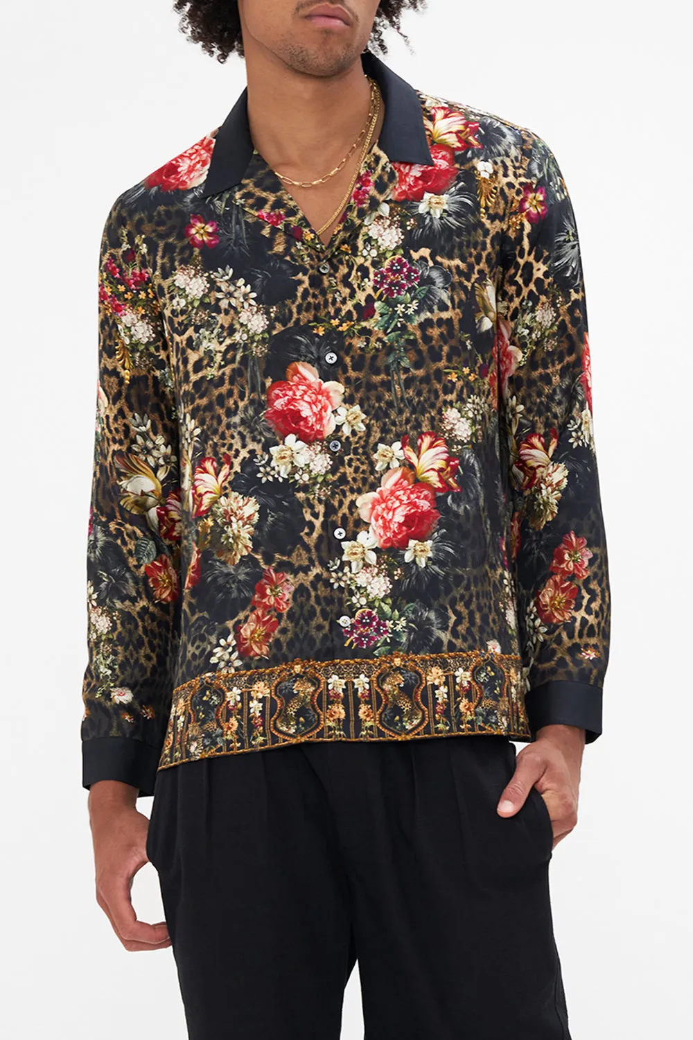 LONG SLEEVE CAMP COLLARED SHIRT A NIGHT AT THE OPERA sold by Camilla product image thumbnail 5