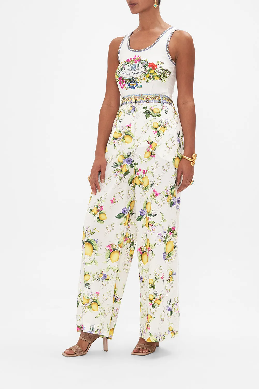 JERSEY SCOOP NECK TANK TOP AMALFI AMORE sold by Camilla product image thumbnail 4