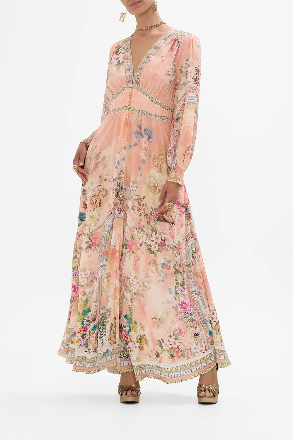 BUTTON DRESS WITH SHAPED WAISTBAND THE JEWELLERY PALACE sold by Camilla