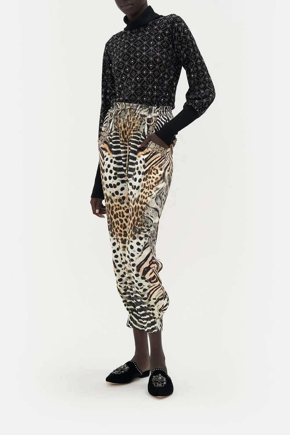 DROP CROTCH TRACK PANT FOR THE LOVE OF LEO sold by Camilla