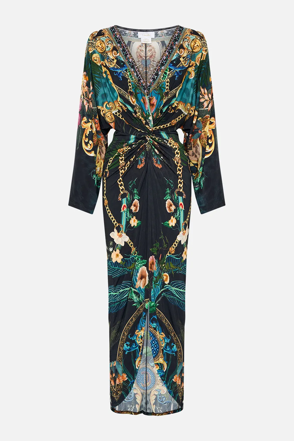 LONG SPLIT FRONT TWIST DRESS FEARLESS FELIS sold by Camilla product image thumbnail 3