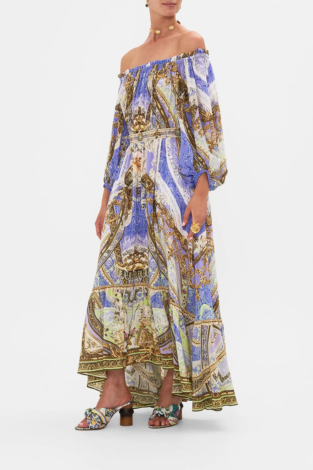 FRILL OFF THE SHOULDER LONG DRESS GILDED PLEASURES sold by Camilla product image thumbnail 4