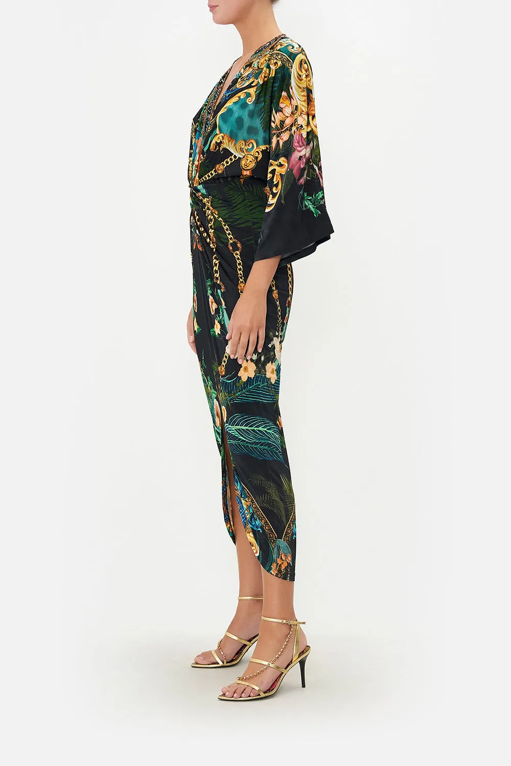 LONG SPLIT FRONT TWIST DRESS FEARLESS FELIS sold by Camilla product image thumbnail 4