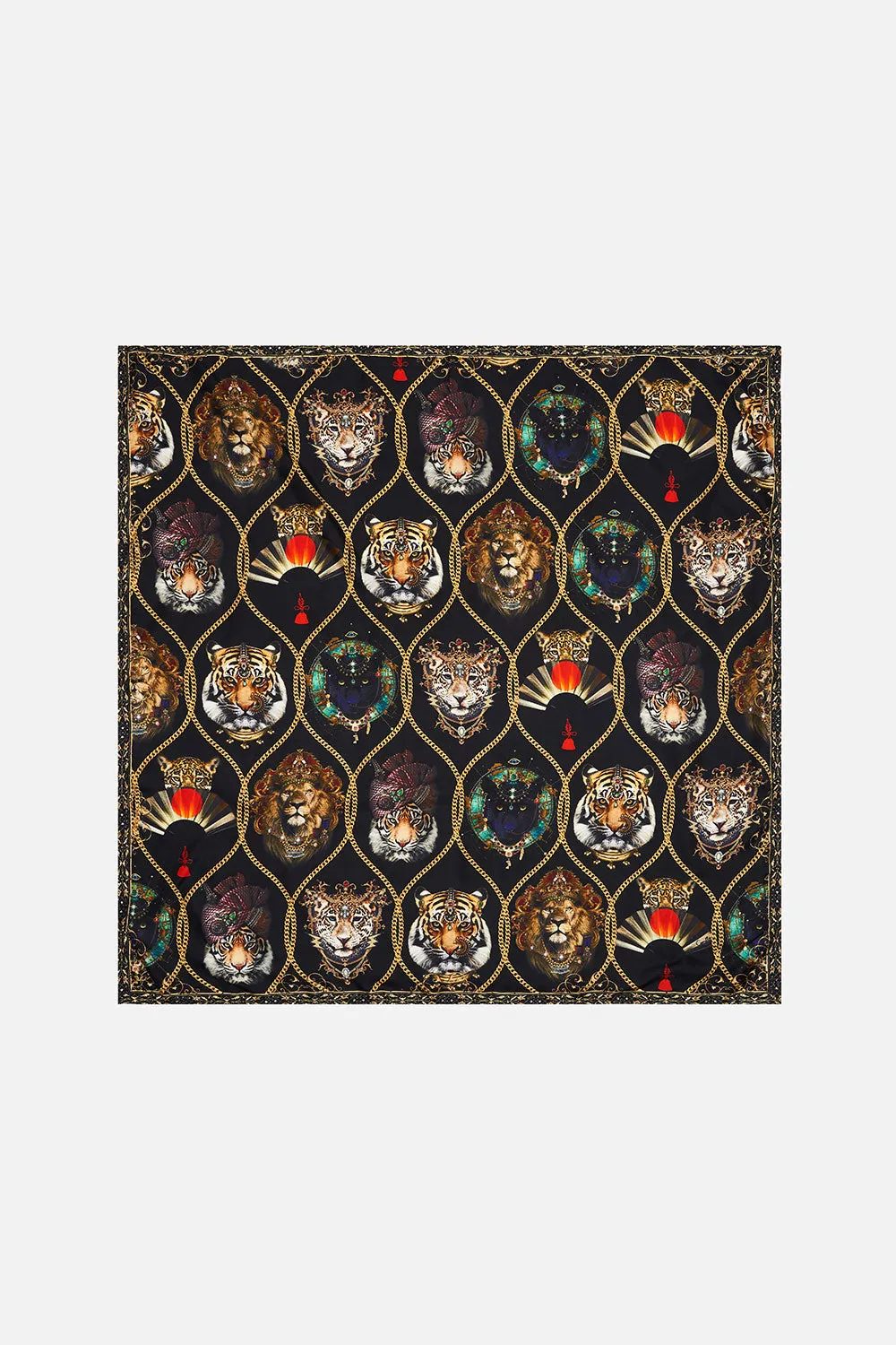 LARGE SQUARE SCARF JAGGIS JEWELS sold by Camilla product image thumbnail 2