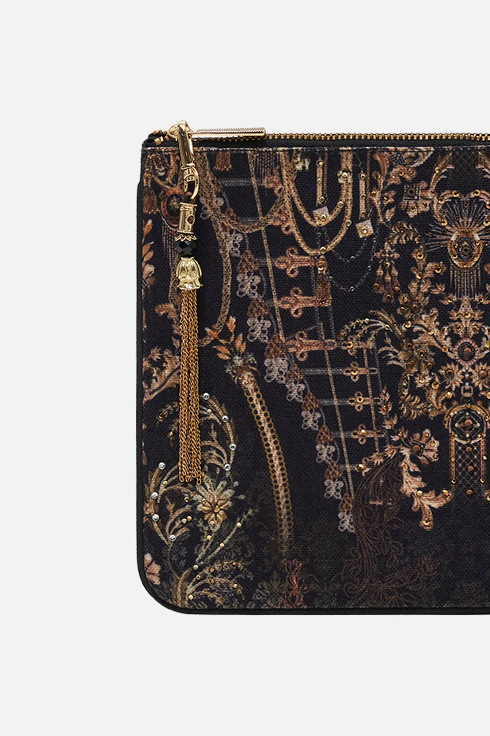 SMALL CANVAS CLUTCH THE NIGHT IS NOIR sold by Camilla product image thumbnail 2