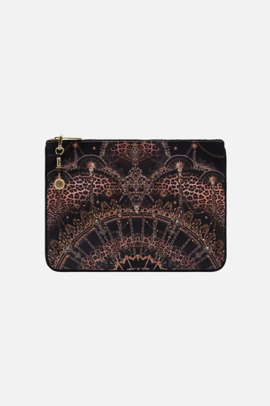 SMALL CANVAS CLUTCH MASKED AT MOONLIGHT sold by Camilla