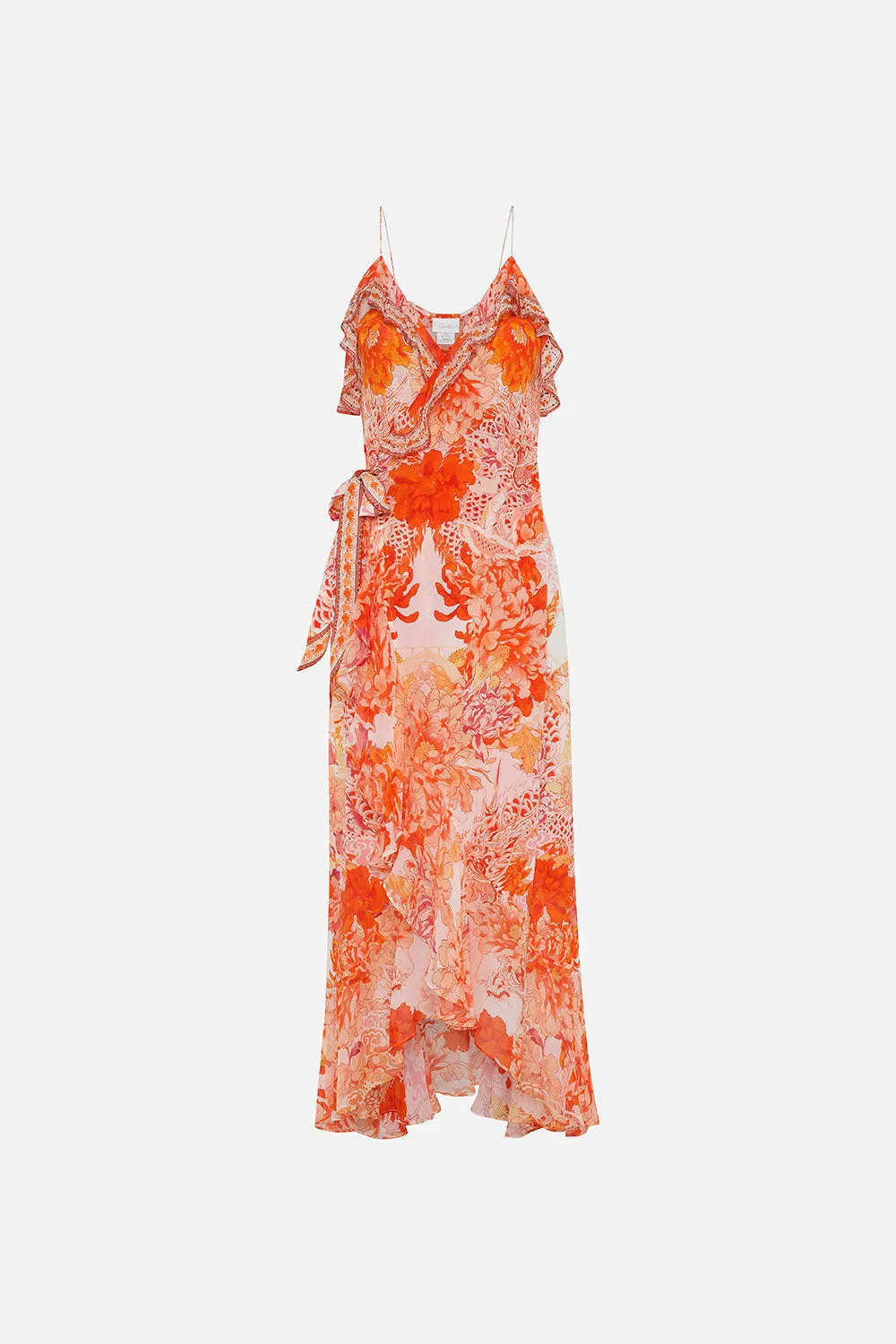 LONG WRAP DRESS WITH FRILL DRAGON MOTHER sold by Camilla product image thumbnail 3