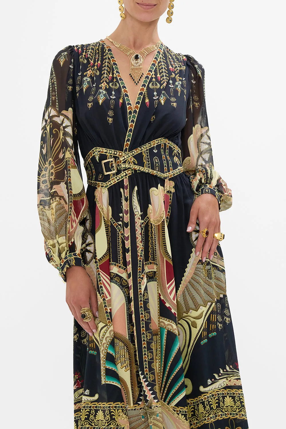 PEAKED WAISTBAND LONG DRESS THEY CALLED HER NEFERTARI sold by Camilla product image thumbnail 5