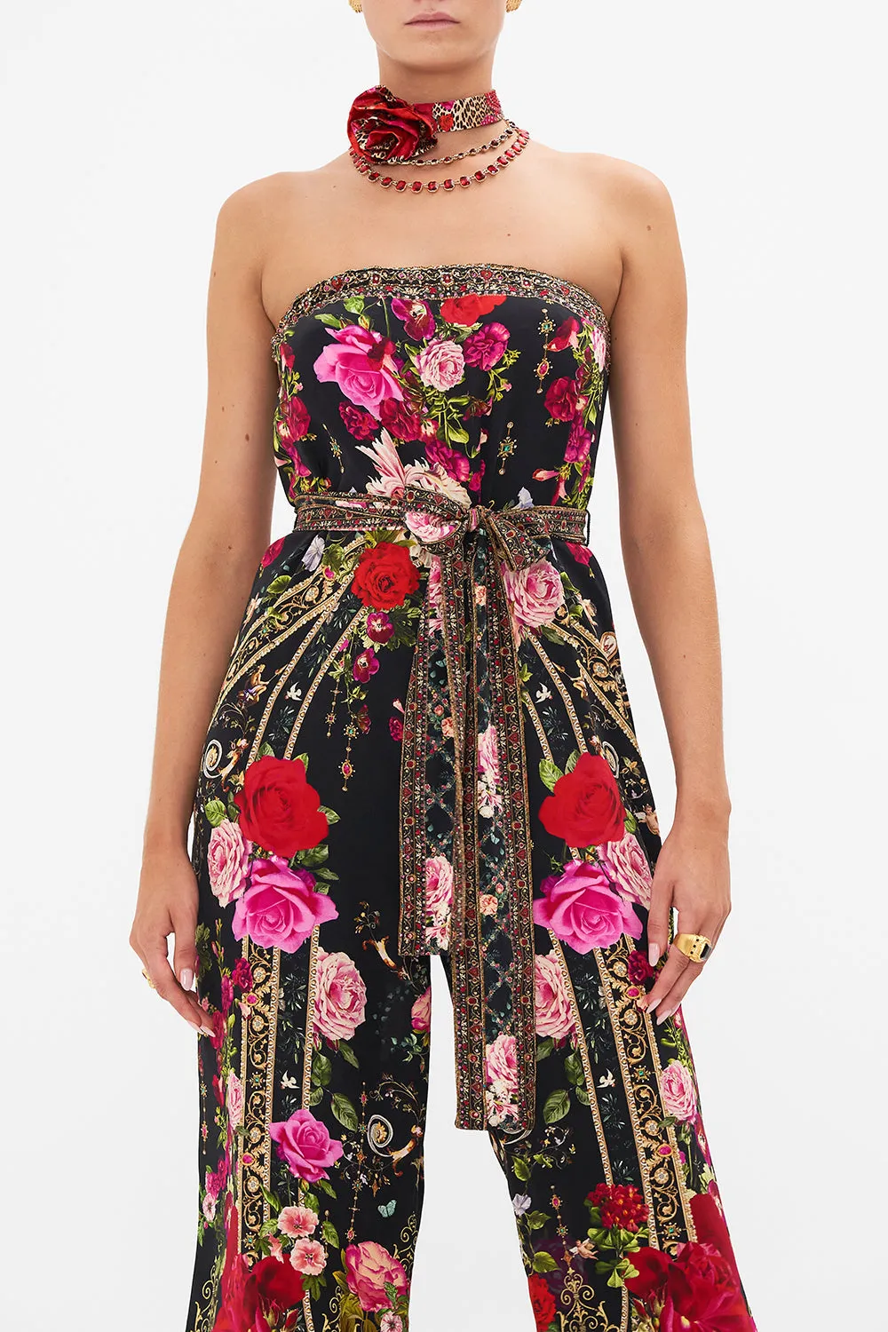 TIE WAIST STRAPLESS JUMPSUIT RESERVATION FOR LOVE sold by Camilla product image thumbnail 5