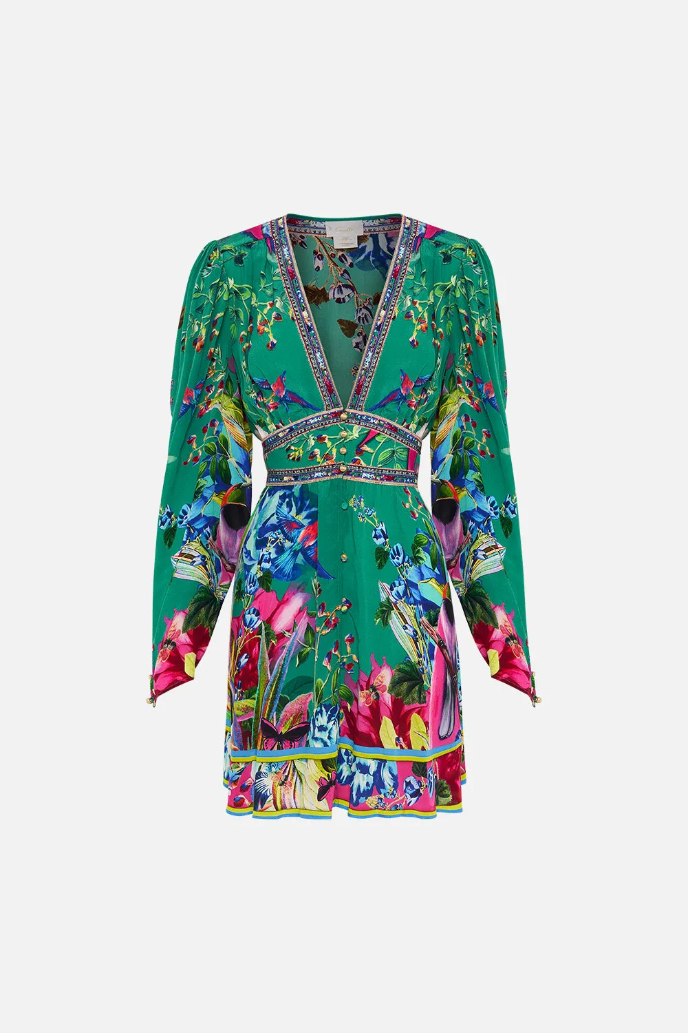 DROP SLEEVE DRESS WITH WAISTBAND RUN FROM PARADISE sold by Camilla product image thumbnail 3