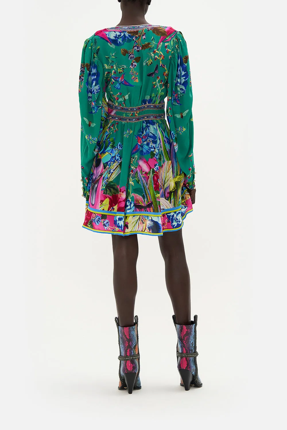 DROP SLEEVE DRESS WITH WAISTBAND RUN FROM PARADISE sold by Camilla product image thumbnail 2