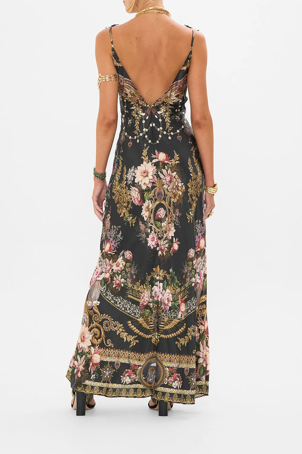 V NECK FULL LENGTH BIAS SLIP DRESS DYNASTY DAZE sold by Camilla product image thumbnail 2