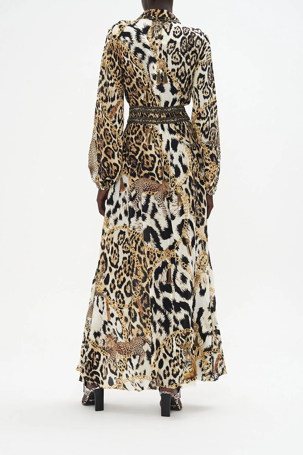 WAISTBAND LONG DRESS WITH COLLAR ROLE CALL sold by Camilla product image thumbnail 2