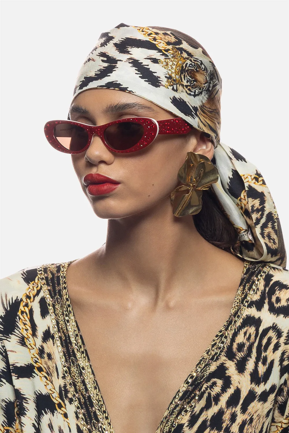 CHAMPAGNE & CAVIAR SUNGLASSES RED CRYSTAL sold by Camilla product image thumbnail 5