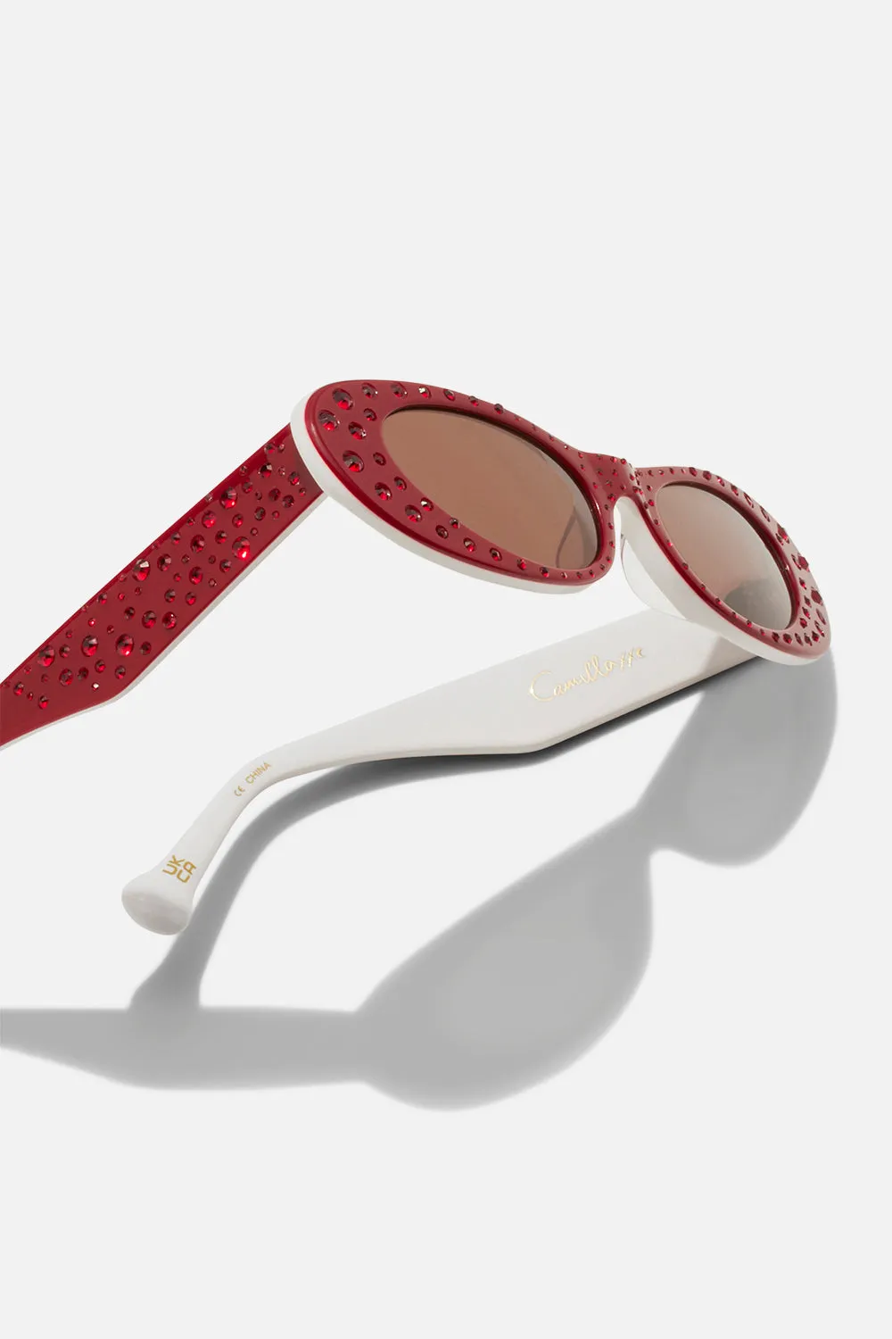 CHAMPAGNE & CAVIAR SUNGLASSES RED CRYSTAL sold by Camilla product image thumbnail 3