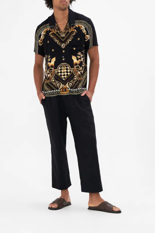 SHORT SLEEVE CAMP COLLARED SHIRT DUOMO DYNASTY sold by Camilla