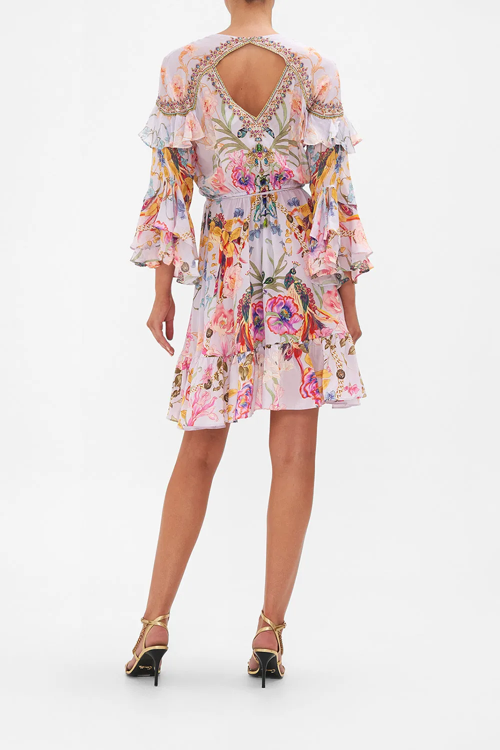 SHORT WRAP DRESS WITH RUFFLES NATURES KALEIDOSCOPE sold by Camilla product image thumbnail 2