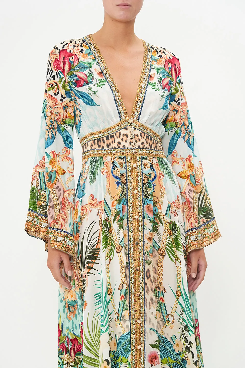 KIMONO SLEEVE DRESS WITH SHIRRING DETAIL ROYALTY LOYALTY sold by Camilla product image thumbnail 5