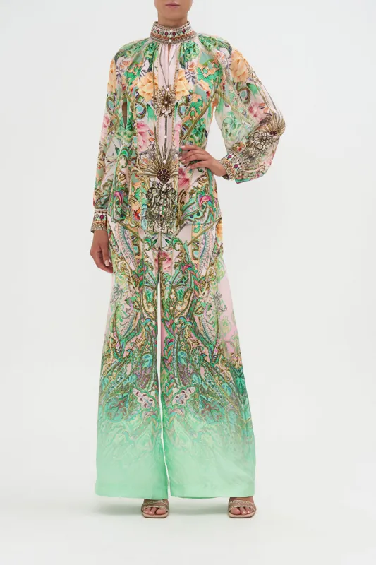 RAGLAN BUTTON UP SHIRT LOST CITY sold by Camilla