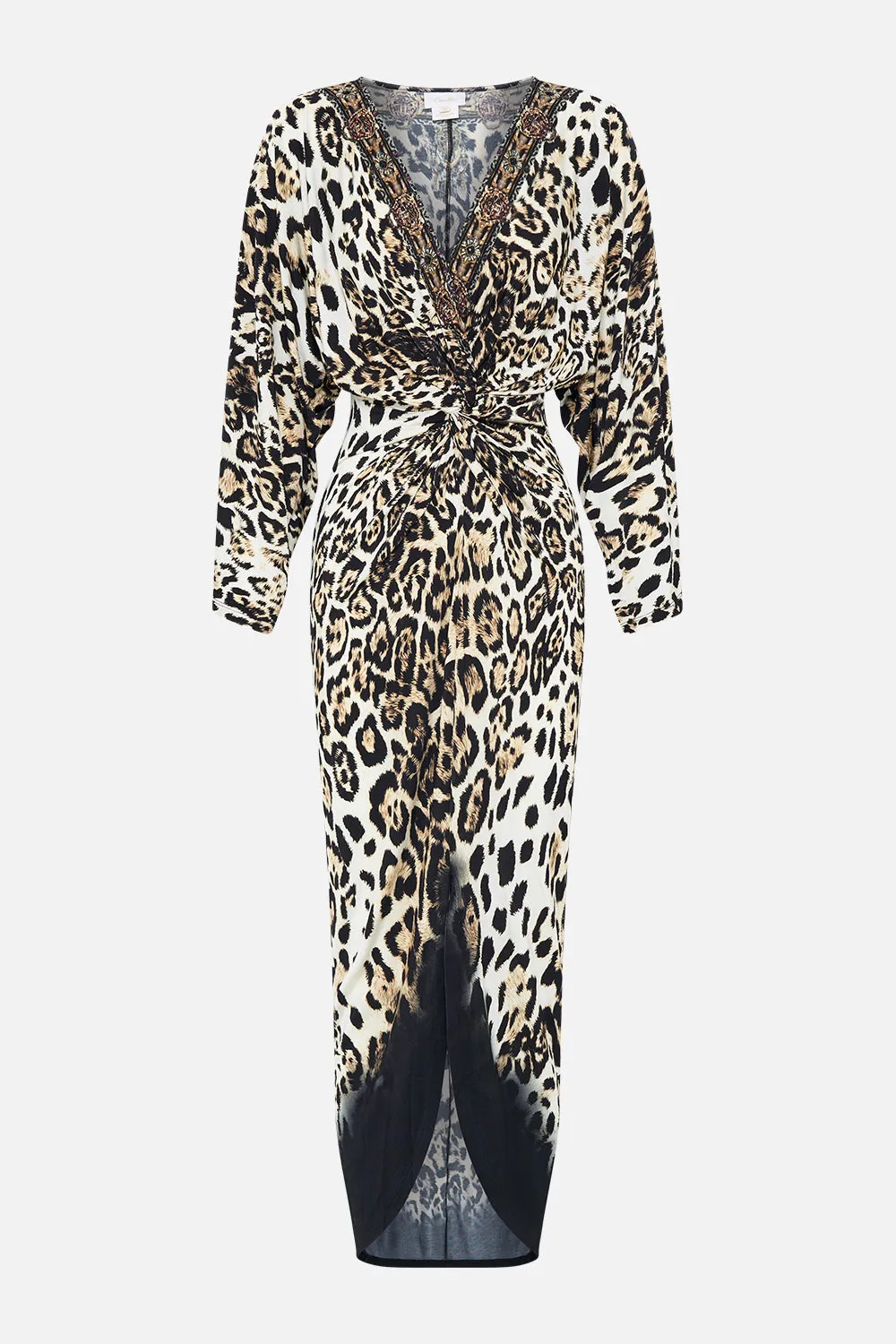 LONG SPLIT FRONT TWIST DRESS COOL FOR CATS sold by Camilla product image thumbnail 3