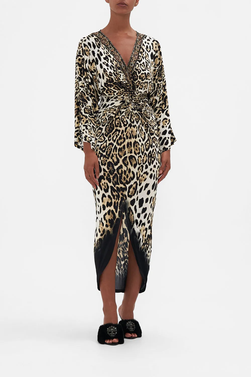 LONG SPLIT FRONT TWIST DRESS COOL FOR CATS sold by Camilla